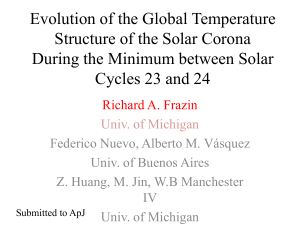 Evolution of the global temperature structure of the corona