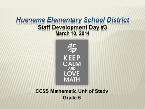 Hueneme Elementary School DistrictStaff Development Day