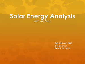 Solar Energy Analysis