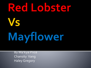 Red Lobster Vs. Mayflower Sea Food Resturant