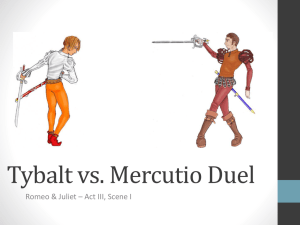 Romeo and Juliet - Tybalt vs. Mercutio Duel