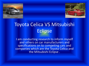 Toyota Celica VS Mitsubishi Eclipse