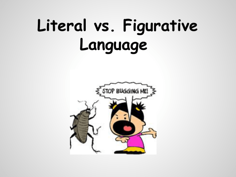 Discuss The Difference Between Figurative And Literal Language