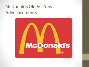 McDonalds Old Vs. New Advertisements