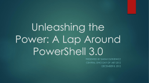 Unleashing the Power: A Lap Around PowerShell