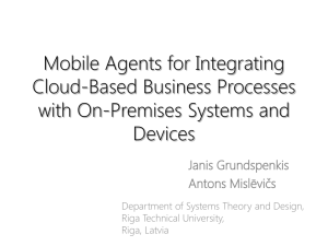 Mobile Agents for Integrating Cloud