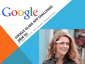 Google Glass App Challenge: