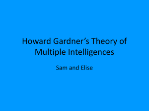 Howard Gardners Theory of Multiple Intelligences