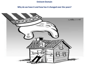 What is Eminent Domain?