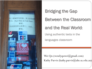 wei-Bridging-the-gap-between-the-classroom-and-the-real
