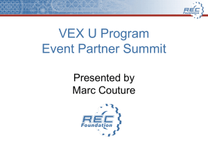 VEX U - Robotics Education & Competition Foundation