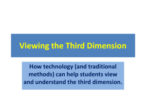 Viewing the Third Dimension