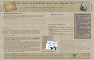 Sample Poster - SUNY College of Environmental Science and Forestry