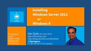 Windows Server 2012 Overview
