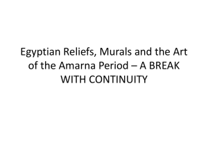 Egyptian reliefs, mural and art of the Armana Period