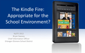 The Kindle Fire: Appropriate for the School Environment?