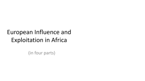 Julie`s European influence in Africa PPT 2014
