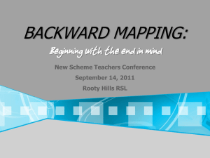 Backward Mapping Presentation New Scheme Conference