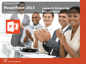 PowerPoint Lesson 6 Summary Slides