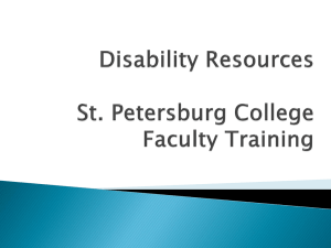 Disability Resouces - St. Petersburg College