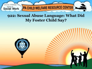 922: Sexual Abuse Language