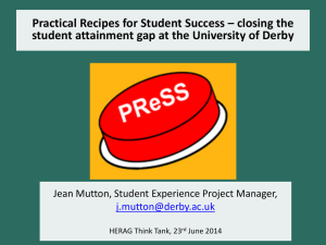 Practical recipes for student success