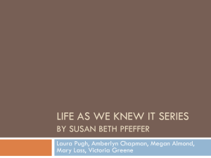 Life as we knew it Series By Susan Beth Pfeffer