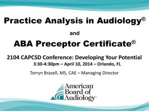 The Methodology and Structure of the ABA Practice