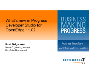 Progress Developer Studio for OpenEdge