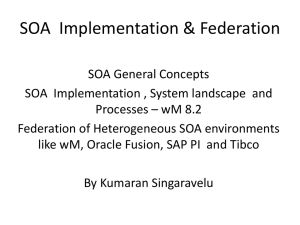 SOA Components - Enterprise Architecture (SAP & EAI)