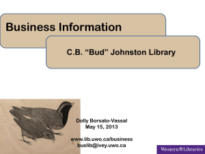 C.B. *Bud* Johnston Library Dolly Borsato