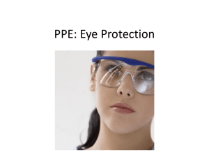 Proper PPE - Safety Glasses - University of Colorado Denver