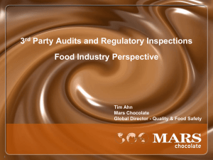 3 rd Party Audits - Dubai International Food Safety Conference