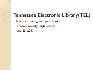 Tennessee Electronic Library(TEL)
