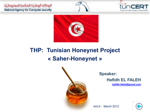 HP Workshop 2012: Tunisian chapter Update