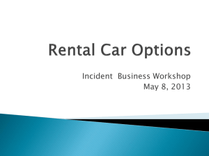 Rental Cars – RSVP, GSA, STR Rentals