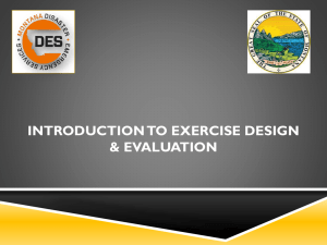 Introduction to Exercise Design & Evaluation