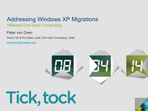 Addressing Windows XP migrations