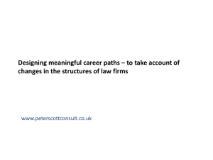 Designing meaningful career paths * to take account of changes in
