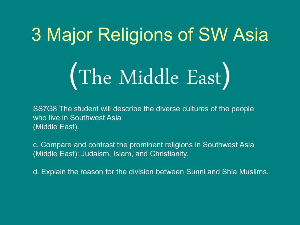 3-major-religions-of-sw-asia