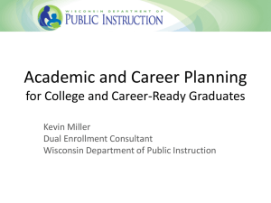 ACP Presentation - Wisconsin Statewide Transition Initiative