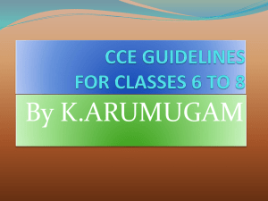 ppt for classes vi to viii cce