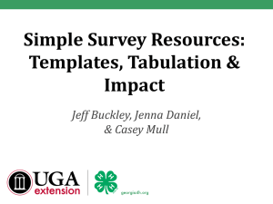 Simple Surveys PowerPoint Presentation - Georgia 4-H