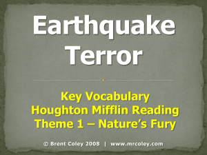 Earthquake Terror - Honey Hollow Elementary School