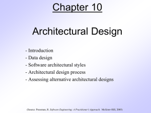 Chapter 10 - Architectural Design