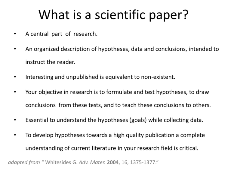 other words for scientific paper