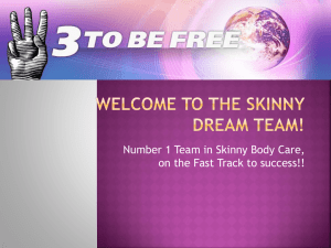 Welcome to the Skinny Dream Team!