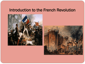 Introduction to the French Revolution Notes