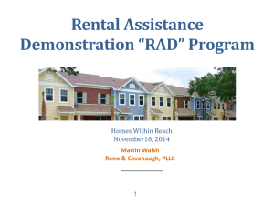 “RAD” Program - Housing Alliance of Pennsylvania