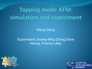 Tapping mode AFM